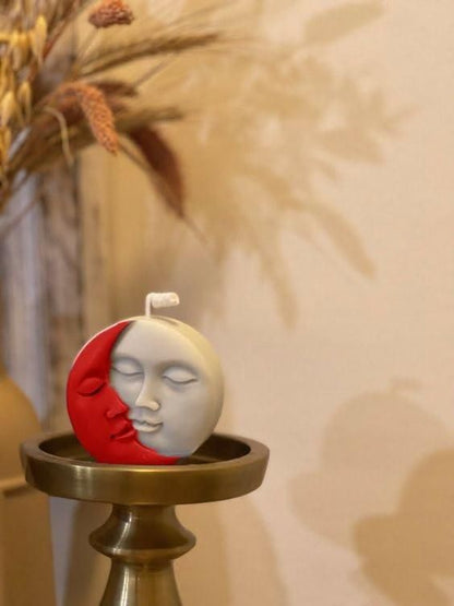 Sun & Moon Double Shade Scented Candles (Set of 2) – Hand-Poured Pure Soy Wax Aromatherapy Candles