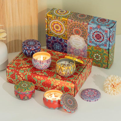 Multicolor Scented Tin Candle – Pack of 1 Aromatic Home & Decor Candle